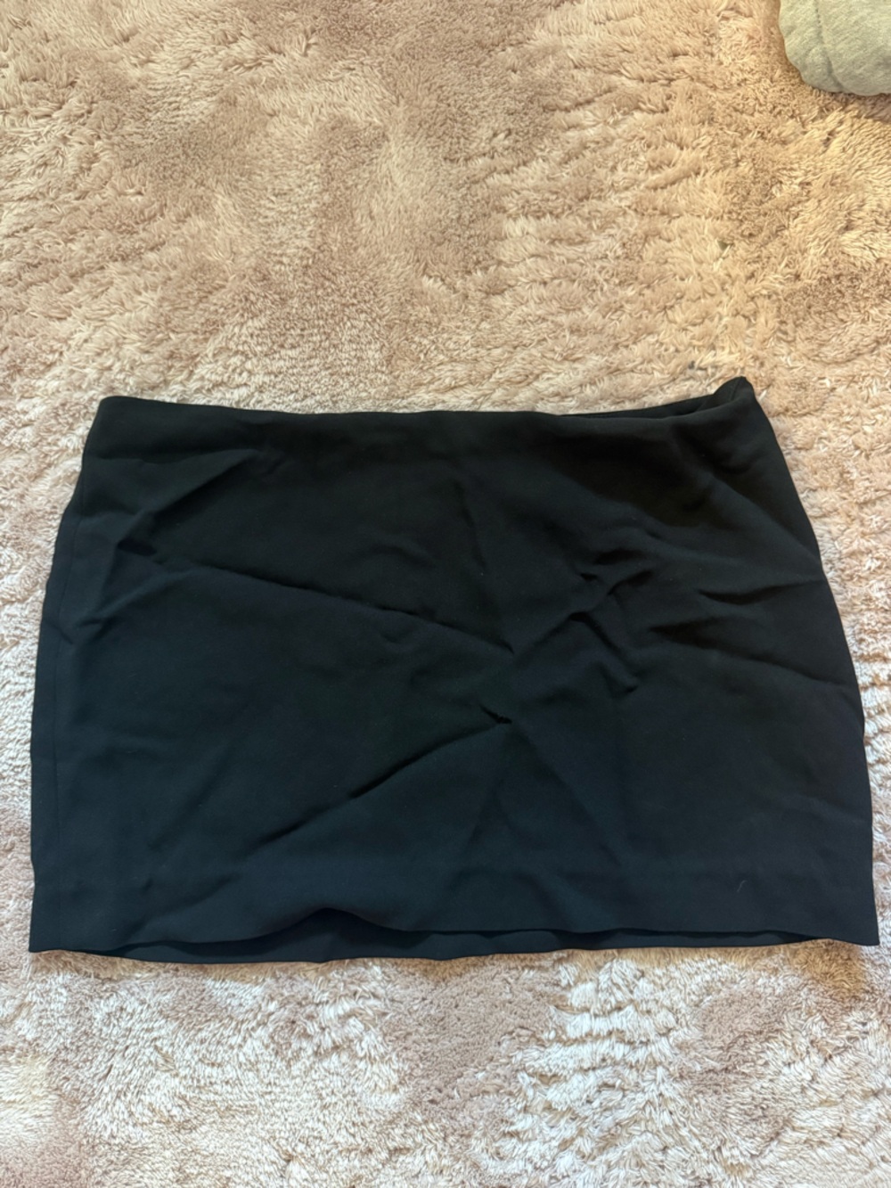 Reformation Carla Low Waist Black Mini Skirt